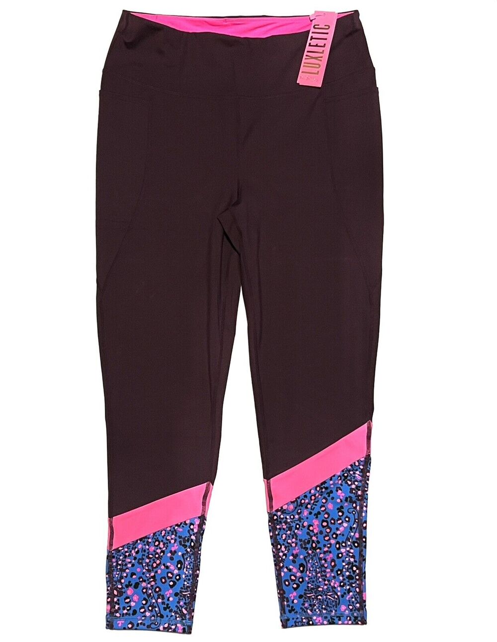 Lilly Pulitzer Sz XL Leggings Weekender High-Rise Cherry Ganache Growl Prowl 26”
